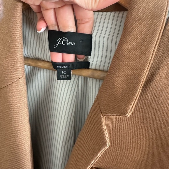J.Crew Regent blazer in a camel brown wool size 16 - Picture 6 of 11